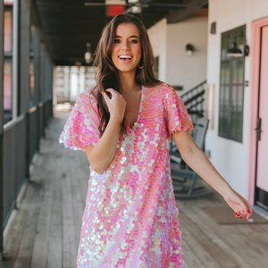 Sequin Taya Shirt Dress